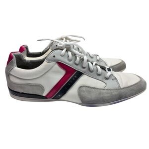 Boss White and Gray Retro Spacit Sneakers 45